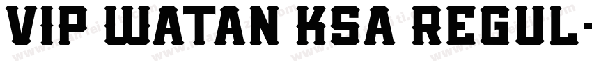 VIP Watan KSa Regul字体转换